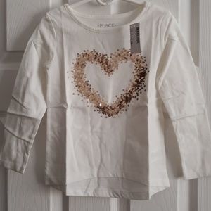Children's Place "Snow" l/s t-shirt NWT